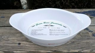 Vintage Oval 2005 Campbell Soup Green Bean Casserole Dish With Recipe