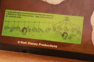 Vintage Snow White Seven Dwarfs Walt Disney Paragon Needle Craft Ornament Kit 3