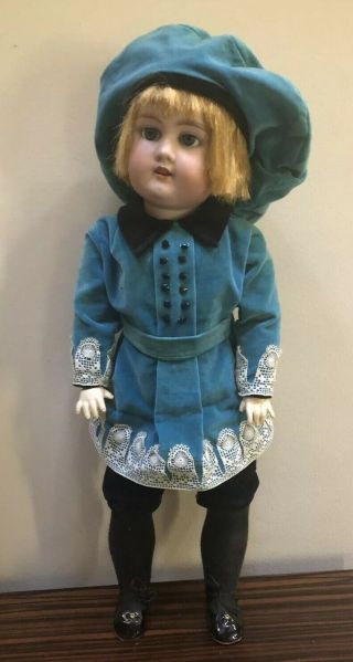 Antique 21” Armand Marseille Floradora Bisque Doll Victorian Clothing