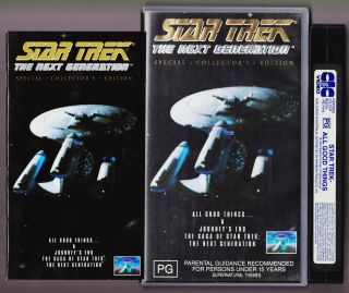Star Trek The Next Generation All Good Things,  Special Edition - Vhs Vintage