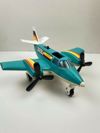 Vintage 1979 Tonka " Hand Commander " Blue Plane Handheld Toy Classic