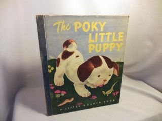 1944 Number 8 Little Golden Book The Poky Little Puppy Illus Gustaf Tenggren Hb