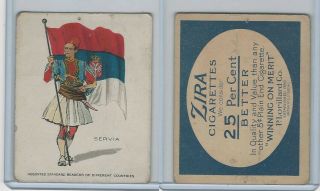 T105 Zira Cigarettes,  Standard Bearers,  1910,  Servia