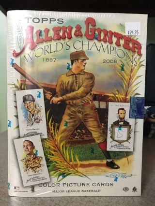 2008 Topps Allen & Ginter Baseball Card Hobby Box - Factory 24 Count Packs