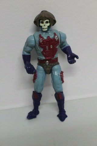 Vintage 1988 Skeletor Adventures Of He - Man Action Figure W/ Helmet