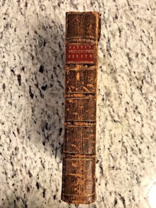 1742 Antique Philosophy Book " Watt 