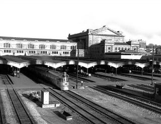 1950 Back Union Station,  Kansas City,  Mo Vintage Old Photo 8.  5 " X 11 " Reprint
