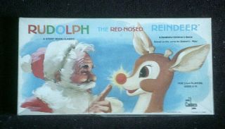 Vintage 1977 " Rudolph The Red - Nosed Reindeer " Christmas Board Game By Cadaco