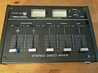 Vintage Realistic 32 - 1100a Stereo Disco Mixer - Sound Board,  Equalizer