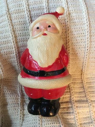 Vintage Santa Claus Blow Mold Lighted 14” Union Products Usa Tabletop,  Christmas
