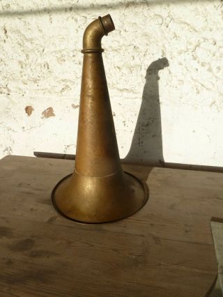 Antique Gramophone Funnel Of Brass.