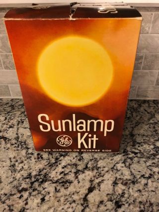 Vtg Ge General Electric Sunlamp Kit For Tanning Rsk 3 Tan Light
