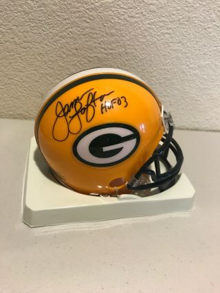 James Lofton Signed Autographed Green Bay Packers Mini Helmet Jsa Hof