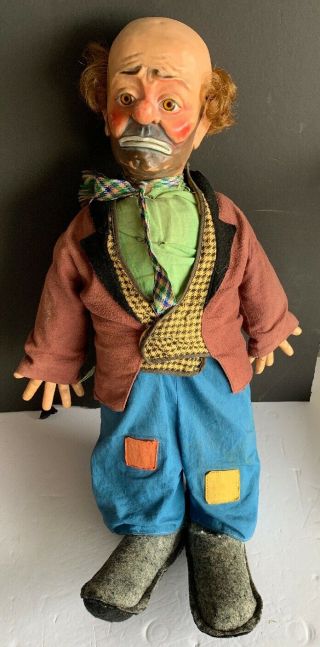 Vintage Emmett Kelly’s Willie The Clown Doll Baby Barry Toy 21”