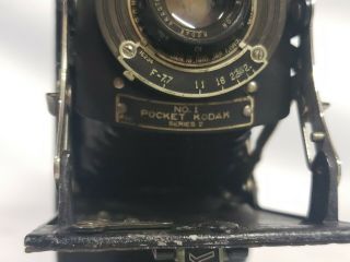 Vintage Kodak | Folding Pocket Camera | No.  1 Series II | w/ Case | Made in USA 3