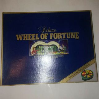 1986 Vintage Wheel Of Fortune Board Game Deluxe Edition By Pressman