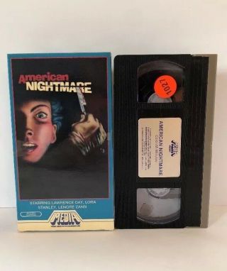 American Nightmare VHS Tape Vintage Horror Gore Slasher Media Home 1980s 80s 3