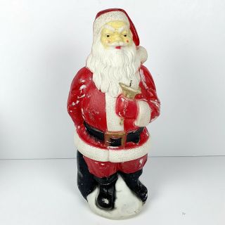 Vintage 1969 Christmas Santa Claus Blow Mold Empire Plastics 21 " Usa Made Htf