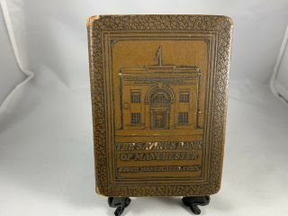Vintage The Savings Bank Of South Manchester Connecticut Book Bank L@@k