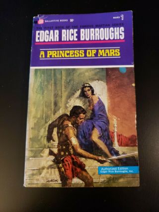 A Princess Of Mars,  By Edgar Rice Burroughs,  Vintage Paperback 1969