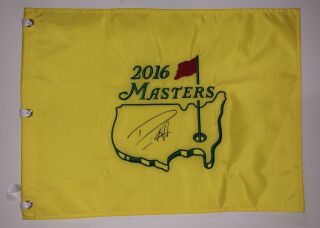 Danny Willett Signed Autographed 2016 Masters Pin Flag Champion