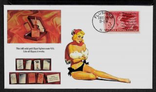 1959 Zippo Lighter & Pin Up Girl Featured On Xmas Collector 
