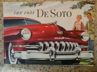 1951 Desoto Sales Brochure,  Of Some Up To $22 Plus S&,