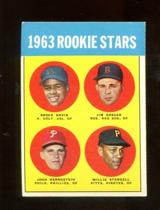 1963 Topps Willie Stargell Rc 553 Exmt,  Scc5101