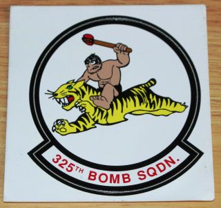 Old Usaf Us Air Force 325th Bomb Squadron Tiger Sticker