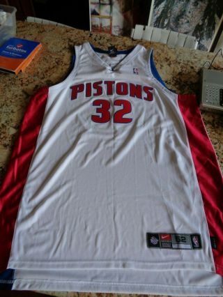 Richard Rip Hamilton Autographed Detroit Pistons Nike Team Xxl 52 Jersey