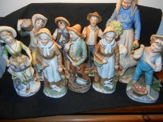 Group Of 8 Old People Vintage Home Interiors 8881,  1409,  1409,  1417,  1258 More