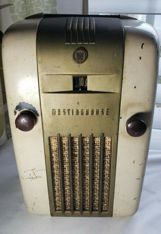 Vintage Westinghouse Little Jewel Tube Radio Not