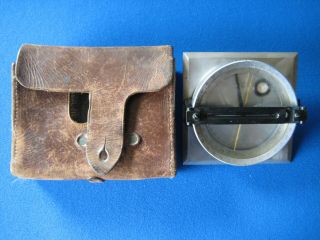 Vintage Keuffel & Esser Co.  Survey Compass In Leather Case -