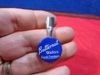Vintage Advertising Pen Pencil Pocket Clip Holder Butternut Wafers A - 63