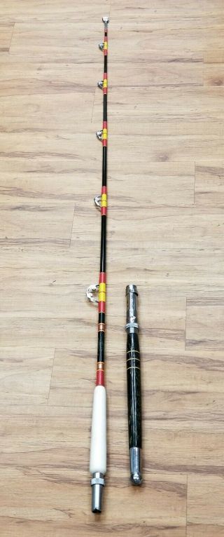 Vintage Custom Harnell Big Game Fishing Rod Model 2550 50lb Class Aftco Rollers