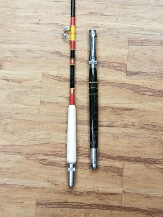 Vintage Custom Harnell Big Game Fishing Rod Model 2550 50lb Class AFTCO Rollers 2