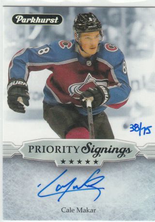 Ud Parkhurst 2019 - 20 - Fall Expo Priority Signings - Cale Makar Pd - Cm 38/75