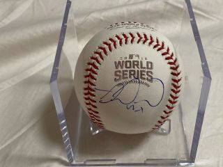 Miguel Montero Autographed Signed 2016 World Series Baseball Ball Jsa