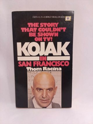 Thom Racina Kojak In San Francisco Vintage 1976 Classic Tv Series Telly Savalas