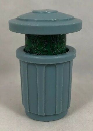 Oscar the Grouch Trash Can Sesame Street Fisher Price Little People Vintage 938 3