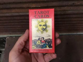 Vintage 1970s Tarot Cards Deck Ag Muller 1jj Switzerland W/ Instructions - C5