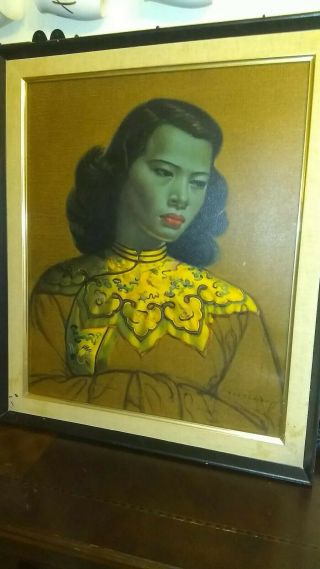 Vintage Turner Wall Accessory Art Print " The Chinese Girl " Vladimir Tretchikoff