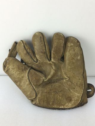 Vintage 1930’s / 40’s Era No.  Ej Vince Dimaggio Baseball Glove