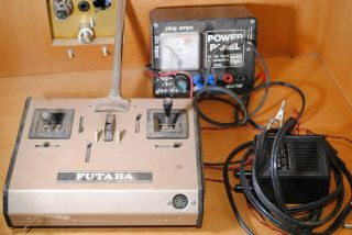 Vintage Futaba Transmitter / Nicd Charger / Power Panel