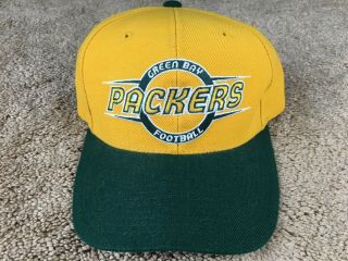 Vintage Green Bay Packers Hat Sports Specialties Snapback Nfl Football Script