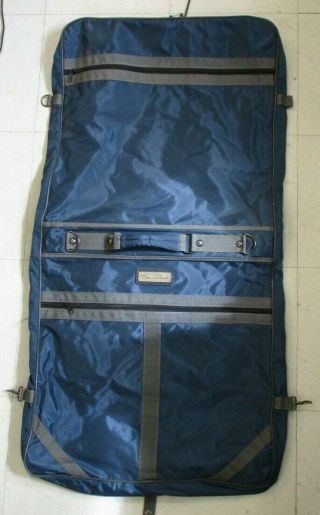 Vtg Oscar de la Renta Travel Garment Bag Suit Dress Luggage 2