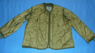 Vintage Military Issued Dated 1983 M65 Cold Weather Jacket Liner X - Small