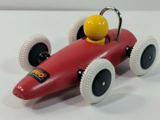 Vintage Brio Toy Race Car - Wood - Made In Sweden - No Box