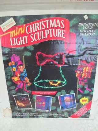 Mr Christmas Light Sculpture Bell 23 " Indoor Outdoor Display Vintage