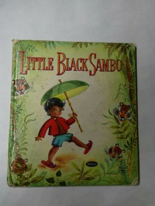 Vintage Little Black Sambo Whitman Tell A Tale Book 1950